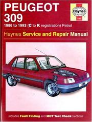 Cover of: Peugeot 309 Service and Repair Manual by Ian Coomber