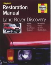 Cover of: Land Rover Discovery Restoration Manual (Haynes Restoration Manuals)
