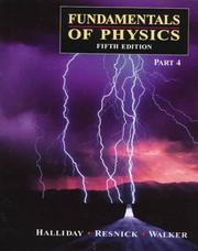 Cover of: Fundamentals of Physics, 5th edition - Part 4