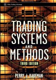 Cover of: Trading systems and methods | Perry J. Kaufman