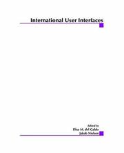 Cover of: International user interfaces by edited by Elisa M. del Galdo and Jakob Nielsen.