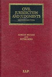 Civil Jurisdiction and Judgments by Adrian Briggs