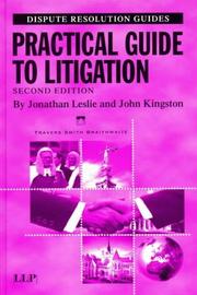 Cover of: Practical Guide to Litigation (Disputes Resolution Guides)