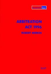 Cover of: Arbiration, Act 1996 (The Essential Law Series) by M. Merkin