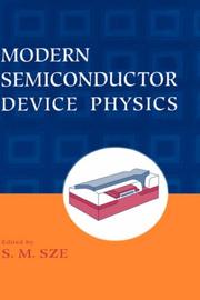 Cover of: Modern semiconductor device physics
