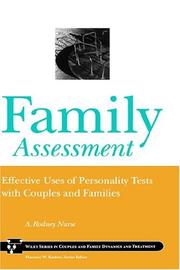 Cover of: Family assessment: effective uses of personality tests with couples and families