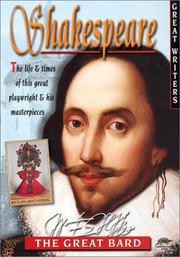 Cover of: Shakespeare (Great Writers, 2)