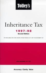 Cover of: Tolley's Inheritance Tax: 1997-98: Second Edition