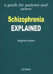 Cover of: Schizophrenia Explained