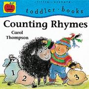 Cover of: Counting Rhymes (Toddler Books) by Carol Thompson