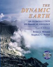 The dynamic earth by Brian J. Skinner, Stephen C. Porter, Jeffrey Park
