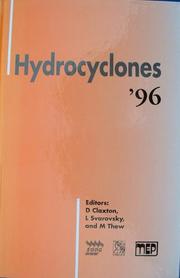 Hydrocyclones by American Society of Mechanical Engineers Staff, L. Svarovsky, M. T. Thew