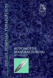 Cover of: Automotive Manufacturing (Autotech 