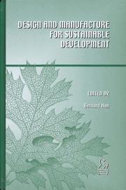 Cover of: Design and Manufacture for Sustainable Development