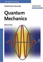 Cover of: Quantum Mechanics, Vol. 2