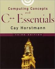 Cover of: Computing Concepts with C++ Essentials