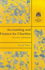 Cover of: Accounting and Finance for Charities