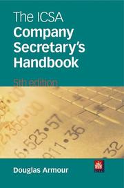 The ICSA Company Secretary's Handbook by Douglas Armour
