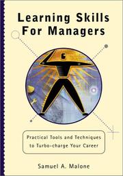 Cover of: Learning Skills for Managers: Practical Tools and Techniques to Turbo-Charge Your Career