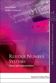 Cover of: Residue Number Systems by Amos Omondi, Benjamin Premkumar