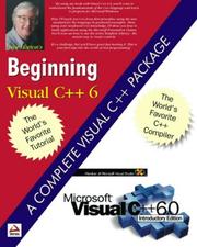 Cover of: Ivor Horton's Beginning Visual C++ 6, Installation & Contents Guide