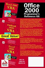 Cover of: Office 2000 Programmers Reference Kit (Programmer's Reference)