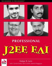 Professional J2EE EAI by Matjaz Juric, Ramesh Nagappan, Rick Leander, S. Jeelani Basha