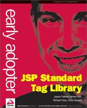 Cover of: Early Adopter JSP Standard Tag Library by Jayson Falkner, James Hart, Richard Huss, Cindy Nordahl