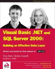 Cover of: VB.NET & SQL Server 2000: Building an Effective Data Layer