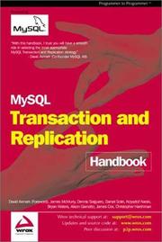 Cover of: MySQL Transactions and Replication Handbook