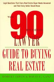 Cover of: The 90 second lawyer guide to buying real estate