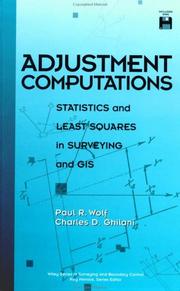 Adjustment computations by Paul R. Wolf