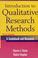 Cover of: Introduction to qualitative research methods