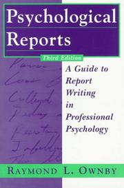 Psychological reports by Raymond L. Ownby