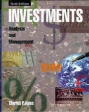 Cover of: Investments by Charles P. Jones