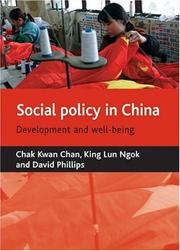 Cover of: Social Policy in China: Development and Social Well-being