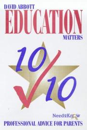 Cover of: Education Matters (Need2Know)