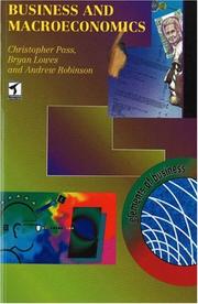 Cover of: Business and Macroeconomics by C. L. Pass, Bryan Lowes, Andrew Robinson, Chris Pass