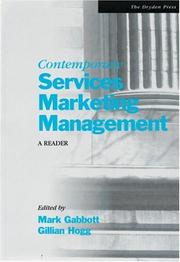 Cover of: Contemporary Services Marketing Management | Mark Gabbott