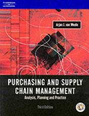 Cover of: Purchasing and Supply Chain Management: Analysis, Planning and Practice