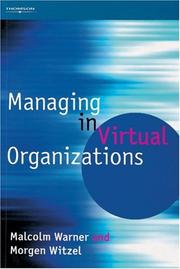 Cover of: Managing in Virtual Organizations