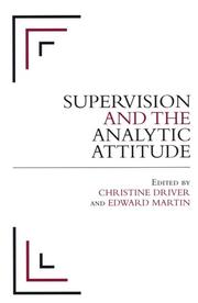Cover of: Supervision and the Analytic Attitude