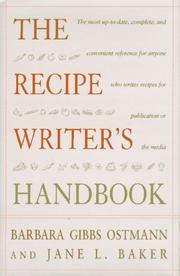 Cover of: The recipe writer