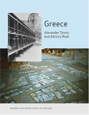 Cover of: Greece by Alexander Tzonis, Alkistis Rodi