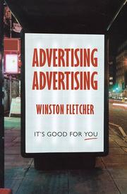 Cover of: Advertising, Advertising by Winston Fletcher