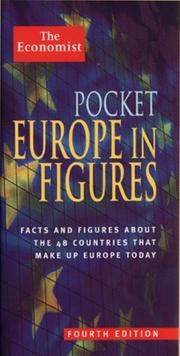 Cover of: The Economist Pocket Europe in Figures (The Economist Books)