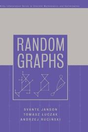 Cover of: Random Graphs