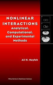 Cover of: Nonlinear Interactions by Ali H. Nayfeh