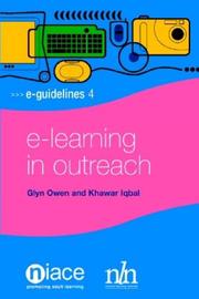 Cover of: E-Learning in Outreach (E-Guidelines) by Glyn Owen, Khawar Iqbal