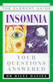 Cover of: Insomnia: Your Questions Answered (Element Guide Series)